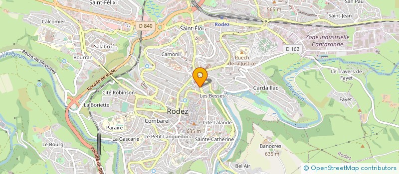 localisation de l'entreprise DEPAN'VIT à RODEZ