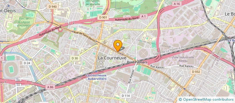 localisation de l'entreprise DEPANIZY à LA COURNEUVE