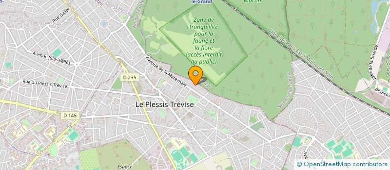 localisation de l'entreprise DEPANN'27  LE PLESSIS-TREVISE