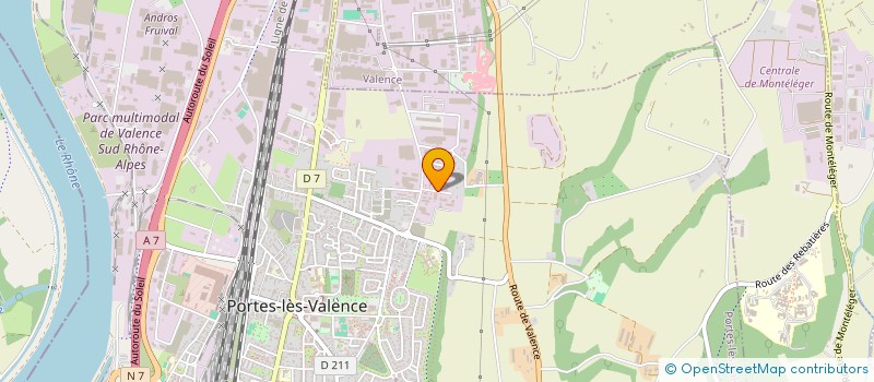localisation de l'entreprise DEPANN'CAOUTCHOUC à PORTES-LES-VALENCE