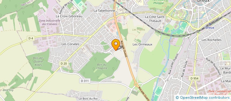 localisation de l'entreprise DEPANN'FRX à VERNOUILLET