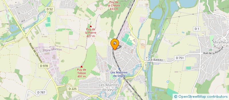 localisation de l'entreprise DEPANN'HEURE 63  LES MARTRES-DE-VEYRE