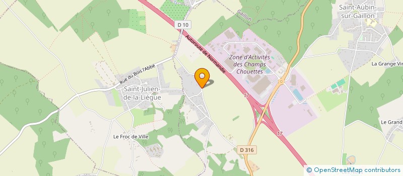 localisation de l'entreprise DEPANN'HYDRO à SAINT-AUBIN-SUR-GAILLON