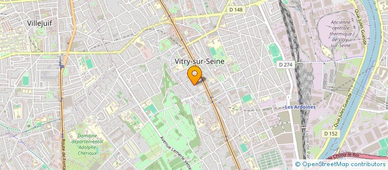 localisation de l'entreprise DEPANN MY CAR à VITRY-SUR-SEINE
