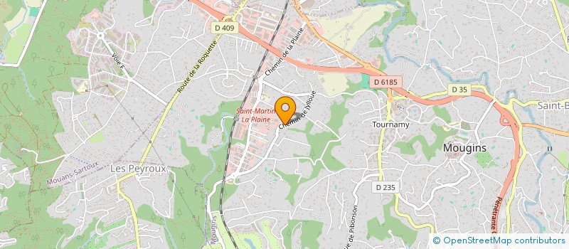 localisation de l'entreprise DEPANN'SERRURES à MOUGINS