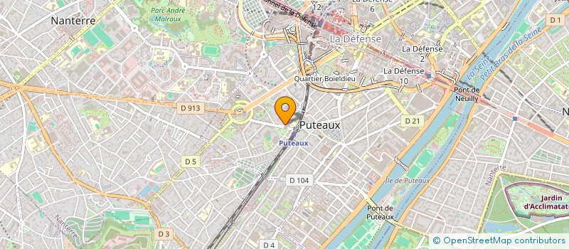 localisation de l'entreprise DEPANN'VITRES MIROITERIE à PUTEAUX