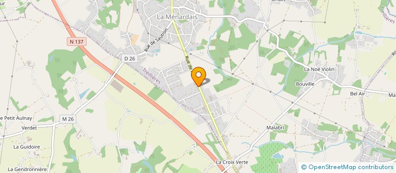 localisation de l'entreprise DEPANNAGE 2000 GAZ FIOUL à TREILLIERES