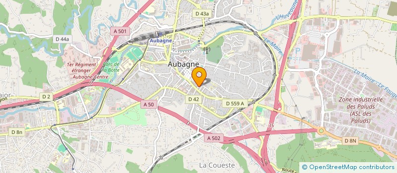 localisation de l'entreprise DEPANNAGE ASSISTANCE TECHNIQUE DAT  AUBAGNE