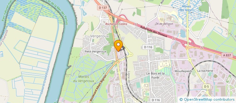 localisation de l'entreprise DEPANNAGE AUTO ROCHEFORTAIS à VERGEROUX