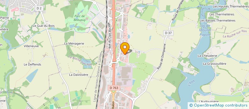 localisation de l'entreprise DEPANNAGE AUTO VENDEEN à LA ROCHE-SUR-YON