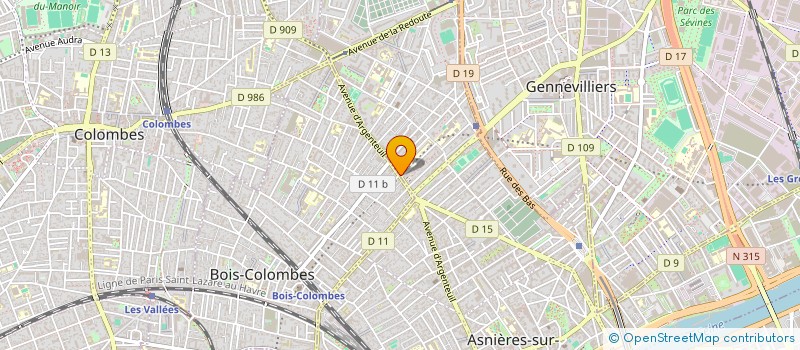 localisation de l'entreprise DEPANNAGE BUREAU INDUSTRIE  ASNIERES-SUR-SEINE
