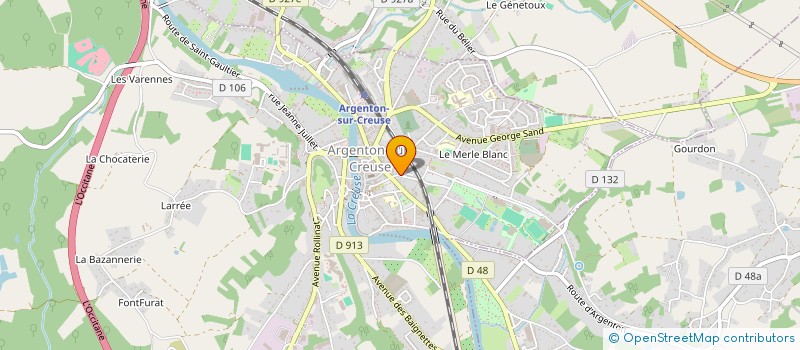localisation de l'entreprise DEPANNAGE CHAUFFAGE MAINTENANCE ARGENTON à ARGENTON-SUR-CREUSE