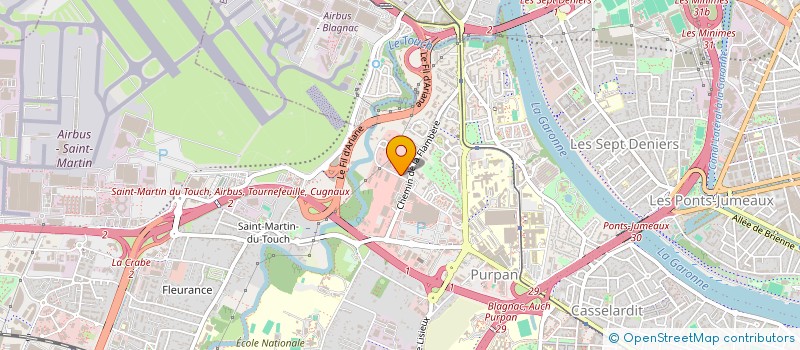 localisation de l'entreprise DEPANNAGE DE L'AUTO à TOULOUSE