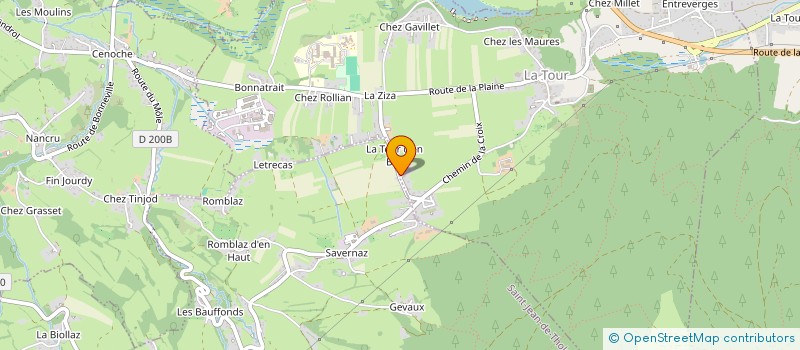 localisation de l'entreprise DEPANNAGE DES 4 RIVIERES  LA TOUR