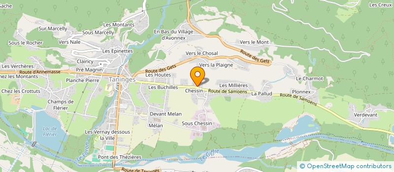 localisation de l'entreprise DEPANNAGE DU HAUT GIFFRE à TANINGES