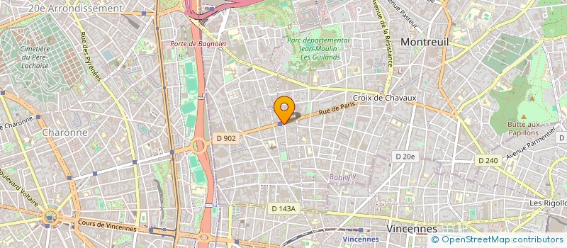 localisation de l'entreprise DEPANNAGE ENTRETIEN PLOMBERIE SANITAIRE à MONTREUIL