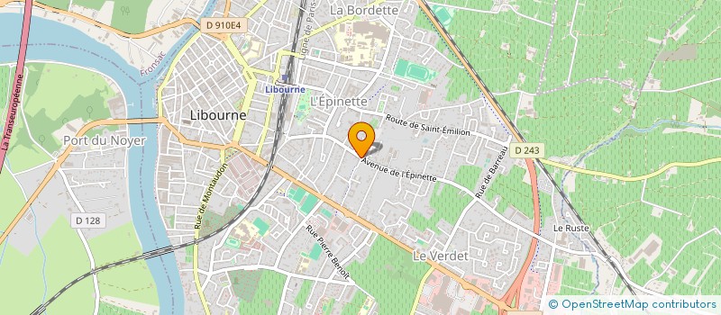 localisation de l'entreprise DEPANNAGE ET MAINTENANCE DES FLOTTES 24H  LIBOURNE