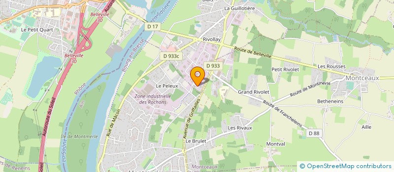 localisation de l'entreprise DEPANNAGE HYDRAULIQUE FLEXIBLES SERVICE à GUEREINS