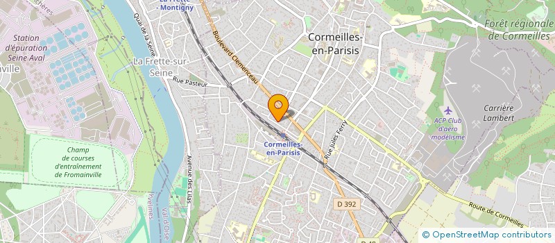 localisation de l'entreprise DEPANNAGE INTERVENTION CHAUFFAGE REGULATION à CORMEILLES-EN-PARISIS