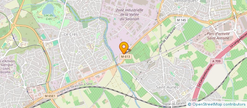 localisation de l'entreprise DEPANNAGE LANGUEDOCIEN  VENDARGUES