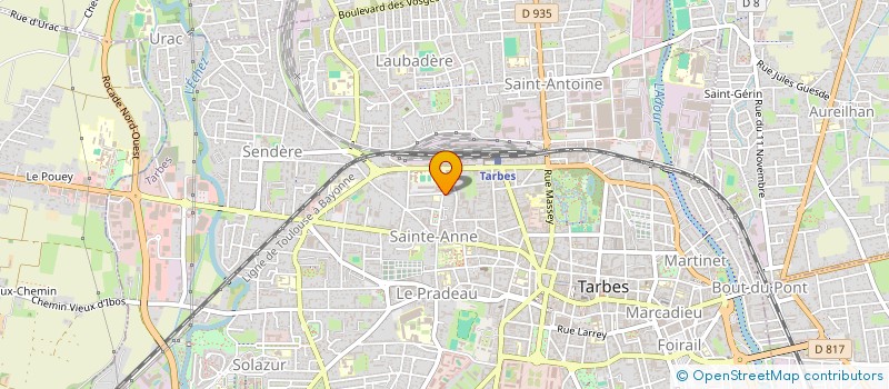 localisation de l'entreprise DEPANNAGE MAINTENANCE CHAUFFERIE INDUSTR à TARBES