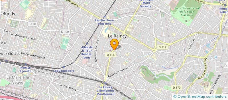 localisation de l'entreprise DEPANNAGE MAINTENANCE IMPRIMERIE à LE RAINCY