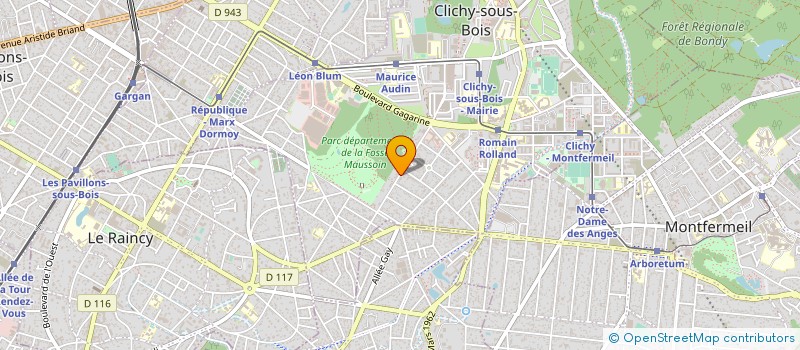 localisation de l'entreprise DEPANNAGE MANIEZ à CLICHY-SOUS-BOIS