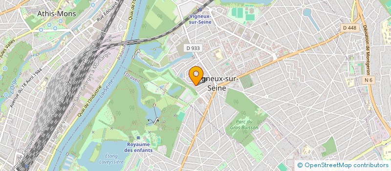 localisation de l'entreprise DEPANNAGE MATERIEL DE CUISINE PROFESSIONNEL à VIGNEUX-SUR-SEINE