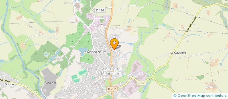 localisation de l'entreprise DEPANNAGE MONTLIMARTOIS à MONTREVAULT-SUR-EVRE