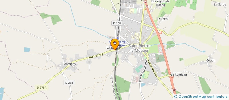 localisation de l'entreprise DEPANNAGE PLOMBERIE CHAUFFAGE à SAINT-PIERRE-LE-MOUTIER