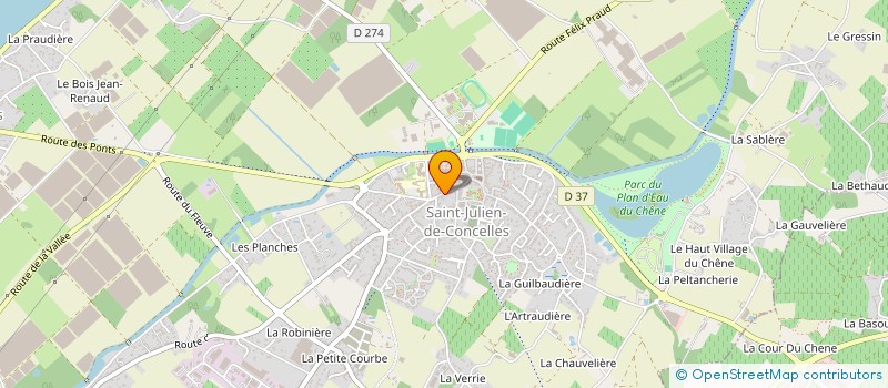localisation de l'entreprise DEPANNAGE PLOMBERIE CHAUFFAGE à SAINT-JULIEN-DE-CONCELLES