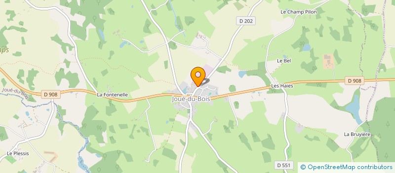localisation de l'entreprise DEPANNAGE PLOMBERIE CHAUFFAGE D.P.C. à JOUE-DU-BOIS