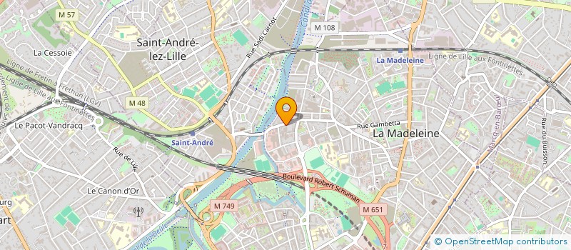 localisation de l'entreprise DEPANNAGE ROLLIN à SAINT-ANDRE-LEZ-LILLE