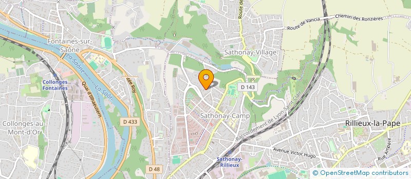 localisation de l'entreprise DEPANNAGE SERRURERIE PREVENTION SERVICES  SATHONAY-CAMP