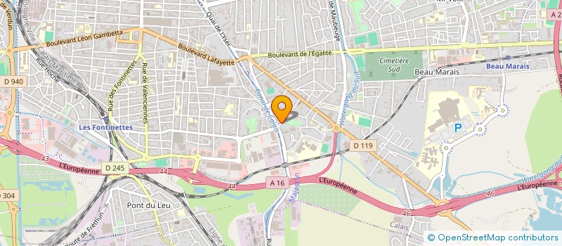 localisation de l'entreprise DEPANNAGE SERVICES à CALAIS