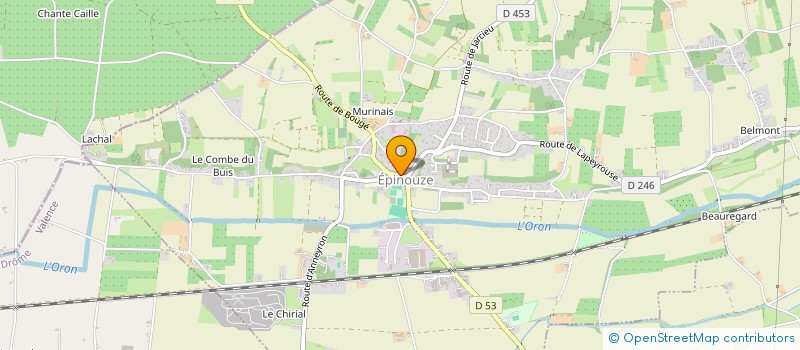 localisation de l'entreprise DEPANNAGE SERVICES LAFAURY à EPINOUZE