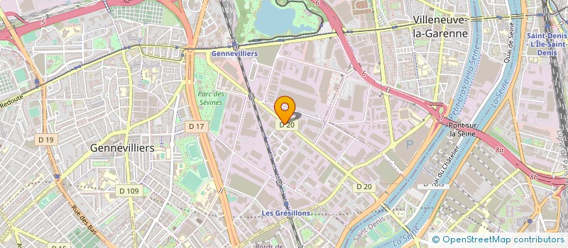 localisation de l'entreprise DEPANNAGE TECHNIQUE INFORMATIQUE à GENNEVILLIERS
