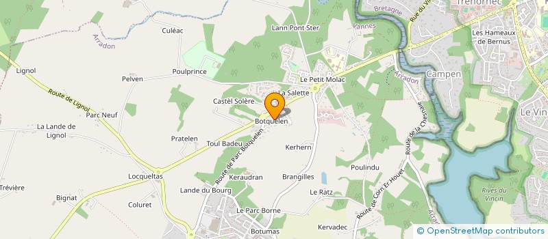 localisation de l'entreprise DEPANNAGE VANNETAIS à ARRADON