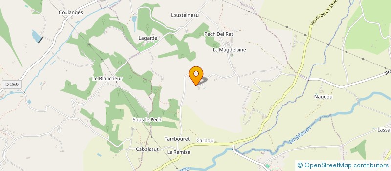 localisation de l'entreprise DEPANNAGES 47  LA SAUVETAT-DE-SAVERES