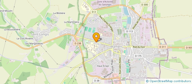 localisation de l'entreprise DEPANNAGES 72 à MAMERS