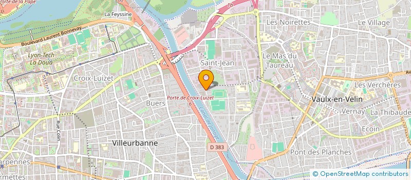 localisation de l'entreprise DEPANNAGES COCHET  VILLEURBANNE