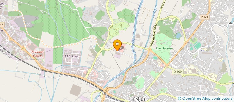 localisation de l'entreprise DEPANNAGES GTV à FREJUS