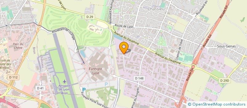 localisation de l'entreprise DEPANNAGES TECHNIQUES MAINTENANCE ENVIRONNEMENT DTME à CHASSIEU