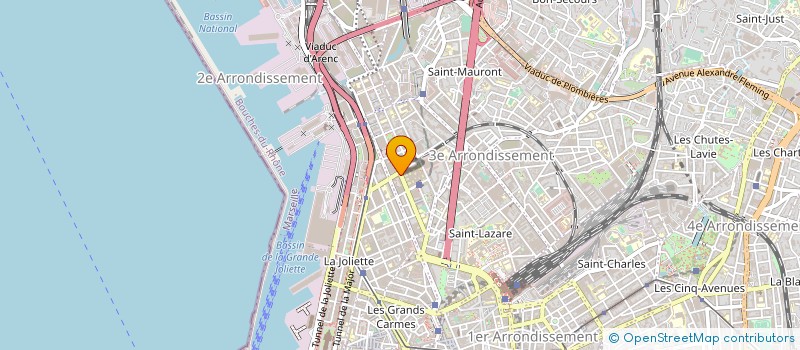 localisation de l'entreprise DEPANNAGES TECHNIQUES PIECES à MARSEILLE