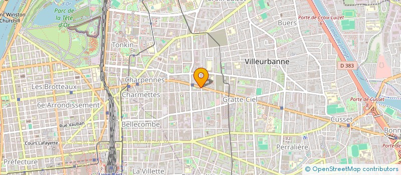 localisation de l'entreprise DEPANNE & GO  VILLEURBANNE