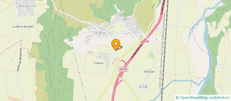 localisation de l'entreprise DEPANNE ROBOT  LE BROC