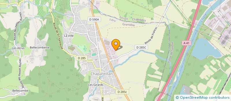 localisation de l'entreprise DEPANNE TOITURES - INTERVENTION RAPIDE  CHAPAREILLAN