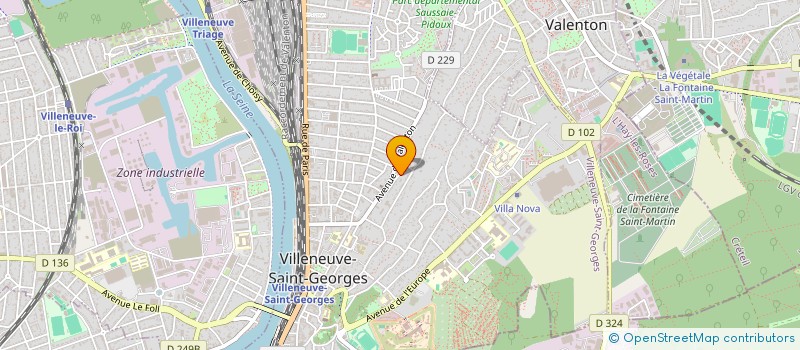 localisation de l'entreprise DEPARIS à VILLENEUVE-SAINT-GEORGES