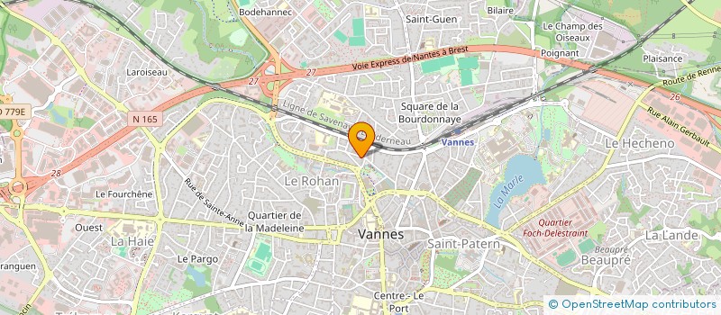 localisation de l'entreprise DEPARTEMENT D IMAGERIE ET DE LASER à VANNES