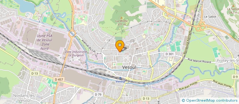 localisation de l'entreprise DEPARTEMENT DE HAUTE SAONE  VESOUL